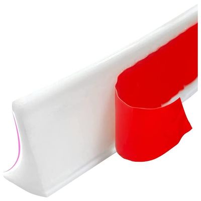 MOUAJ Floor Water Stopper Strip, Shower Dam Barrier, Collapsible Bath Stopper, Bathroom Water Stopper Barrier, Bendable Silicone Water Blocking Strips (Color : Yellow, Size : 110cm)