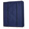 5-Layer 12-Compartment Non-Woven Fabric Wardrobe Portable Closet Navy (133x46x170cm) view 4