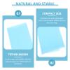 SOLUSTRE 3Pcs Long Exfoliating Nylon Bath Cloth Towel Dual- Sided Exfoliating Nylon Bath Towel with Deep Clean Loofah Shower Towel Exfoliating Washcloth Towel for Body Exfoliation Back Scrub (Blue) view 4