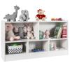 HONEY JOY Kids Storage Organizer, 5-Section Wooden Display Shelf for Classroom, Playroom, Nursery, Kindergarten view 1