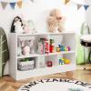 HONEY JOY Kids Storage Organizer, 5-Section Wooden Display Shelf for Classroom, Playroom, Nursery, Kindergarten view 2