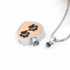 SHEIL Pet Claw Engraved 316L Stainless Steel Pet(Dog Cat) Keepsake Urn Memorial Cremation Pendant Necklace for Ashes view 3