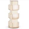 Natheeph Wooden Card Display Rotating Display Stand, 3 Tier Trading Card Display Stand, Greeting Card Display Stand for Vendors Card Collectors, Showing Sports Card, Brochure, Postcards, Sticker view 1
