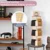 Natheeph Wooden Card Display Rotating Display Stand, 3 Tier Trading Card Display Stand, Greeting Card Display Stand for Vendors Card Collectors, Showing Sports Card, Brochure, Postcards, Sticker view 3