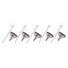 iplusmile 10pcs Stainless Steel Mini Funnels Small Metal Funnels Liquid Transferring for Miniature Bottles Essential Oil Bottles Cooking Spices Amber s Silver view 1