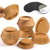 Bed Risers, Furniture Risers (Set of 8-Height 1") Can be Adjusted to 2'' 3''or 4'', Lifts Furniture Risers, Solid Natural Wood Risers, Non-Slip Recessed Hole (Natural Wood Color) view 1