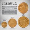 Bed Risers, Furniture Risers (Set of 8-Height 1") Can be Adjusted to 2'' 3''or 4'', Lifts Furniture Risers, Solid Natural Wood Risers, Non-Slip Recessed Hole (Natural Wood Color) view 3
