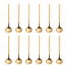 12 PCS Gold Coffee Spoons, 18/8 Stainless Steel Espresso Spoon, 5.2 Inches Vogue Mini Tea Spoons, Cappuccino Stirring Spoon for Dessert, Ice Cream, Frosted Handle, Sweejar (Gold) view 1