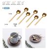 12 PCS Gold Coffee Spoons, 18/8 Stainless Steel Espresso Spoon, 5.2 Inches Vogue Mini Tea Spoons, Cappuccino Stirring Spoon for Dessert, Ice Cream, Frosted Handle, Sweejar (Gold) view 2