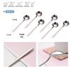 12 PCS Coffee Spoons, 18/8 Stainless Steel Espresso Spoons, 5.2 Inches Vogue Mini Tea Spoons, Cappuccino Stirring Spoons, Small Spoons for Dessert, Ice Cream, Frosted Handle, Sweejar (Silver) view 2