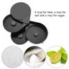 2 Pack 3 Tier Bar Glass, Black Salt Box Spice Container Salt Box Spice Container for Cocktail Bartender Tool Party Home view 2