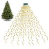 BOLWEO Christmas Tree Lights, 400LED 16 Lines Christmas Lights for Tree 8 Modes for 6ft-7ft Christmas Tree, UL Certified Indoor Outdoor Christmas Decorations 16 * 6.6ft Drops Warm White view 1