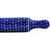 Polmedia Polish Pottery Rolling Pin UNIKAT - Colorful Star Show Pattern Handmade in Boleslawiec Poland by Ceramika Artystyczna + Certificate of Authenticity view 4