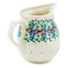 Polmedia Polish Pottery Pitcher UNIKAT - Sweet Blooms Pattern Handmade in Boleslawiec Poland + Certificate of Authenticity view 3