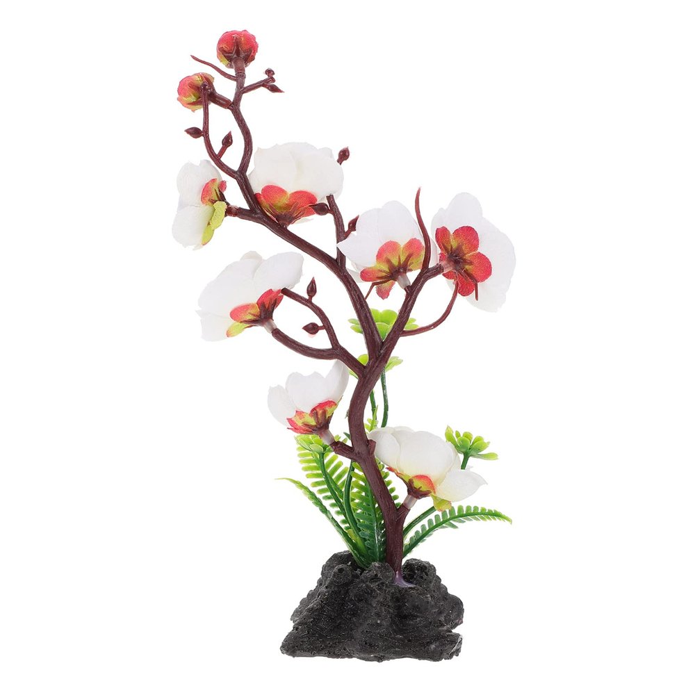 Housoutil Sushi Plate Decoration Realistic Artificial Flowers Unique Japanese Style Home Ornament for Sashimi Dish Elegant Cold Dish Decor Stable Base Design Material