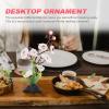 Housoutil Sushi Plate Decoration Realistic Artificial Flowers Unique Japanese Style Home Ornament for Sashimi Dish Elegant Cold Dish Decor Stable Base Design Material view 2