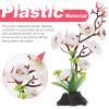 Housoutil Sushi Plate Decoration Realistic Artificial Flowers Unique Japanese Style Home Ornament for Sashimi Dish Elegant Cold Dish Decor Stable Base Design Material view 4