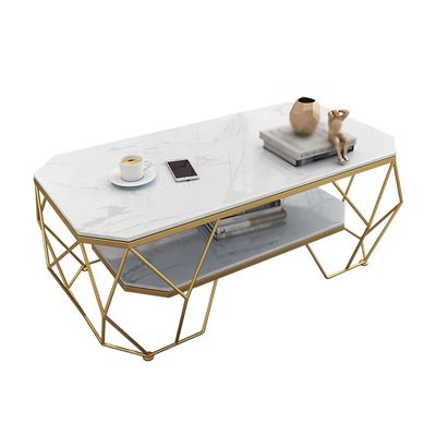 moisture End Table Coffee Table 2 Floors Marble Coffee Table Cocktail Table Simple Home Table Coffee Table Living Room Corner Side Table Living Room Table (Color : A)