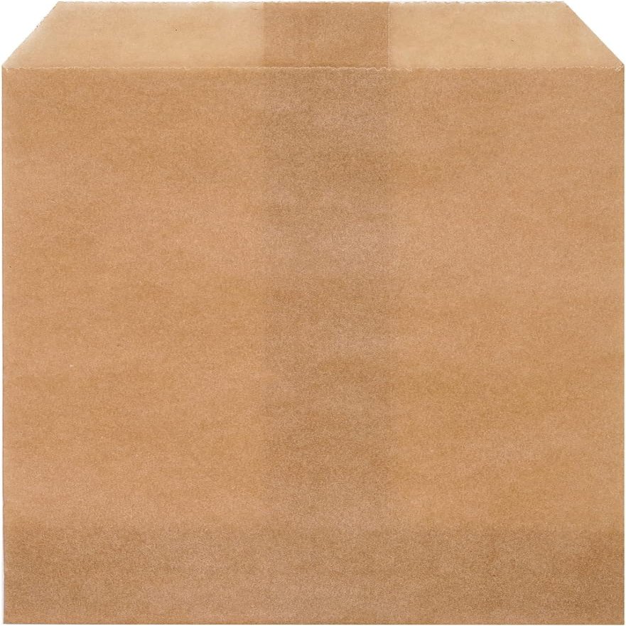 Quotidian Brown Flat Medium Glassine Paper Bags Envelope 5x7 in, 100 Count