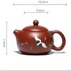 Purple Clay Teapot Zisha Tea Set Drinking Utensils Tea Drinking Handmade Dahongpao Songhe Yannian Teapot (Color : Onecolor) view 2