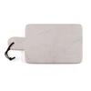 Bloom Marble Cutting Board with Leather Strap Off/White Stoneware 1 Piece Handmade view 2