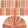 WIQEDOHA 96PCS Thanksgiving Maple leaf Themed Slap Bracelets for Thanksgiving Party Favors, Fall party Favors,Birthday Party Favors,Classroom Prizes ,24 Designs view 1