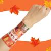 WIQEDOHA 96PCS Thanksgiving Maple leaf Themed Slap Bracelets for Thanksgiving Party Favors, Fall party Favors,Birthday Party Favors,Classroom Prizes ,24 Designs view 4