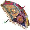 Fabric Embroidered Rajasthani Umbrella (Multi Color and Assorted), Photo Shoot, Celebration, Party, Events etc. By Indian Collectible view 2