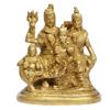 Brass Shiva Parvati Ganesha Kartikeya Shiv Parivar Bholenath Shankar Ganesh Family Murti Idol Statue Sculpture ( LxBxH 4x2.75x5.5 Inch) by Indian Collectible view 2