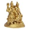 Brass Shiva Parvati Ganesha Kartikeya Shiv Parivar Bholenath Shankar Ganesh Family Murti Idol Statue Sculpture ( LxBxH 4x2.75x5.5 Inch) by Indian Collectible view 3