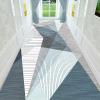 GRAPKS Geometric Design Non-Slip Hallway Runner Carpet, Washable Narrow Runner Rug Corridor, Kitchen, Bedroom Floor Mat 60cm/70cm/80cm/100cm Wide (Size : 2.3 ft x 11.5 ft) view 1
