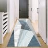 GRAPKS Geometric Design Non-Slip Hallway Runner Carpet, Washable Narrow Runner Rug Corridor, Kitchen, Bedroom Floor Mat 60cm/70cm/80cm/100cm Wide (Size : 2.3 ft x 11.5 ft) view 2