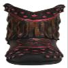 Ebros Gift Rustic Western Cowboy Cowgirl Brown Faux Tooled Leather with Pink Stars and Frill Fringe Boot Decorative Stationery Pen Pencil Make Up Tools Organizer Holder Or As Accent Figurine view 4