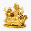 Brass Lord Shiva Parvati and Ganesha Murti Shiv Family Parivar Idol Statue for Home Dcor Mandir Temple Gift Showpiece(H-4.5 x W-2.5 x L-3.5 inches) 700 Gram by Indian Collectible view 3