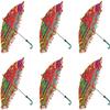 Sun Protection Rajasthani Umbrella Handicraft Walking Stick Umbrella Navratri Decoration Items I Decorative Umbrella (6 Pcs) By Indian Collectible view 1