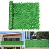 TANG 39"x158"-1PC Faux Ivy Fence Privacy Screen Greenery Roll Artificial Plant Wall Leaf Fences for Patio Balcony Outdoor Chain Link Fence Covering, Custom Size, Light Green Laurel view 1