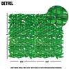 TANG 39"x158"-1PC Faux Ivy Fence Privacy Screen Greenery Roll Artificial Plant Wall Leaf Fences for Patio Balcony Outdoor Chain Link Fence Covering, Custom Size, Light Green Laurel view 3