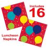 Lobyn Value Packs Heavy Duty 32 Piece Themed Balloon Birthday Party Paper Plates And Napkins Luncheon Size 9 Inch Disposable Plates view 3