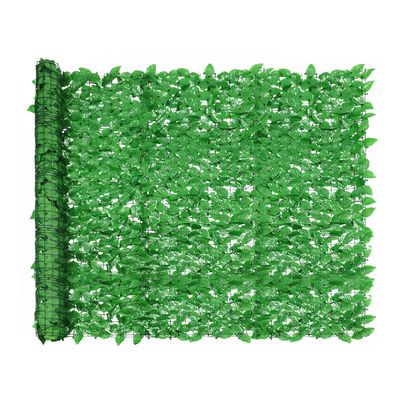 Windscreen4less 4'x14' Artificial Laurel Leaf Privacy Fence Screen Faux Leaves Fence Cover Wall Decoration for Outdoor Garden Patio Porch Deck Balcony Yard (1 Pack, Light Green)