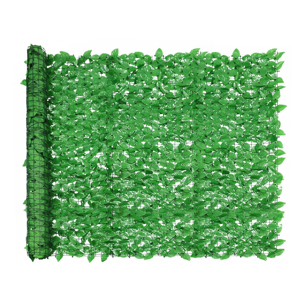 Windscreen4less 4'x14' Artificial Laurel Leaf Privacy Fence Screen Faux Leaves Fence Cover Wall Decoration for Outdoor Garden Patio Porch Deck Balcony Yard (1 Pack, Light Green)