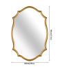 Antique Wood Frame Mirror,Bathroom Vanity Mirrors Wall Mounted,handmade,wooden Border,Round Bathroom Mirror,Can Be Hung Vertically And Horizontally,Round Circle Mirror ( Size : 60cm(23in)x80cm(31in) ) view 2