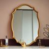 Antique Wood Frame Mirror,Bathroom Vanity Mirrors Wall Mounted,handmade,wooden Border,Round Bathroom Mirror,Can Be Hung Vertically And Horizontally,Round Circle Mirror ( Size : 60cm(23in)x80cm(31in) ) view 3