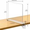 Aolloa 8 PCS Shelf Dividers for Closet Organization Acrylic Clear Closet Shelf Divider for Wooden Shelving Suitable for Wooden or Vertical Shelves Or Bedroom, Kitchen and Office view 2