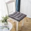 vctops Chair Cushion with Ties Ultra Soft Comfortable Square Seat Pad Adult Kids Reading Cushion for Kitchen Dining Room Office (Dark Grey,18"x18") view 1