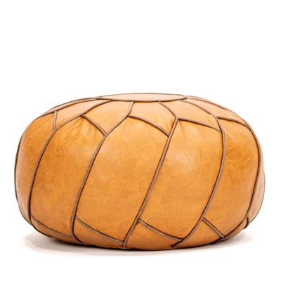 Moderner Pouf Ottoman Pumpkin Color