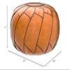 Moderner Pouf Ottoman Pumpkin Color view 3