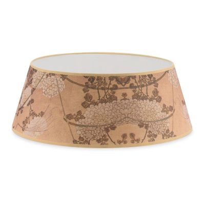 Tree Nest Large Gallery Christmas Tree Collar Round Ring Skirt Base Durable Fabric Cover Christmas Decorations, Brown/Beige, 27"