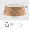 Tree Nest Large Gallery Christmas Tree Collar Round Ring Skirt Base Durable Fabric Cover Christmas Decorations, Brown/Beige, 27" view 2