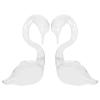 FOMIYES 2Pcss Swan Vase Swan Shaped Creative Hydroponic Vases Swan Plant Vases Glass Flower Bottle Transparent Glass Vase Tabletop Centerpieces Mini Bud Vase for Hydroponic Plants view 1