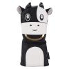 Alvinlite Golf Club Head Covers,Golf Headcovers Leather Cute Cow Animal Golf Wood Covers for Divers Fairway Woods Hybrids(# 1) Golf Iron Covers for Men Women (Black) Golf Club view 1